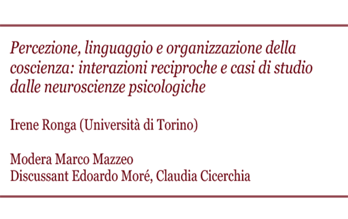 Seminario Irene Ronga